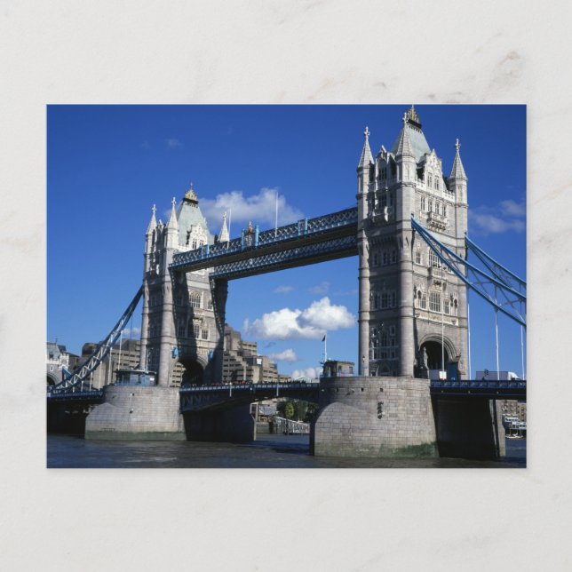 Tower Bridge in the 1990's Postcard (Front)