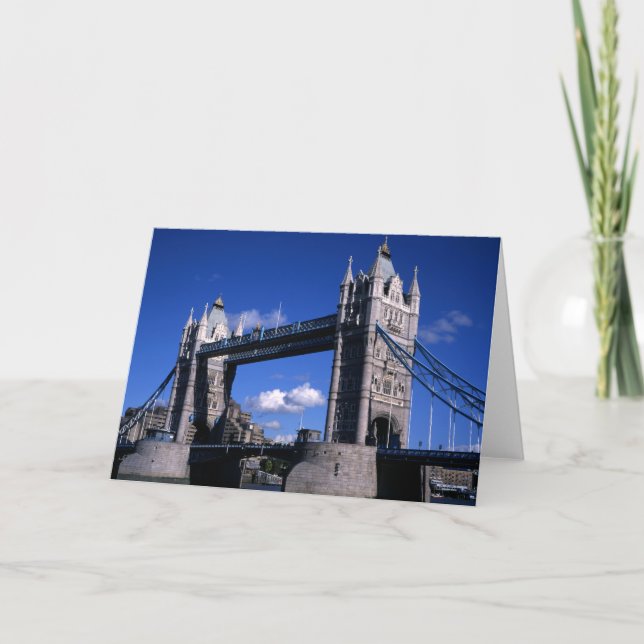 Tower Bridge in the 1990's Thank You Card (Front)