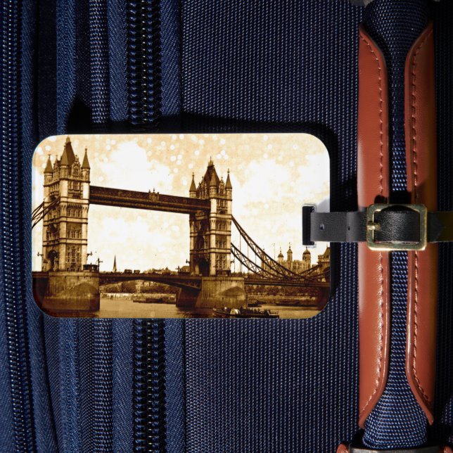 Tower Bridge London 1900 Luggage Tag (Front Insitu 4)