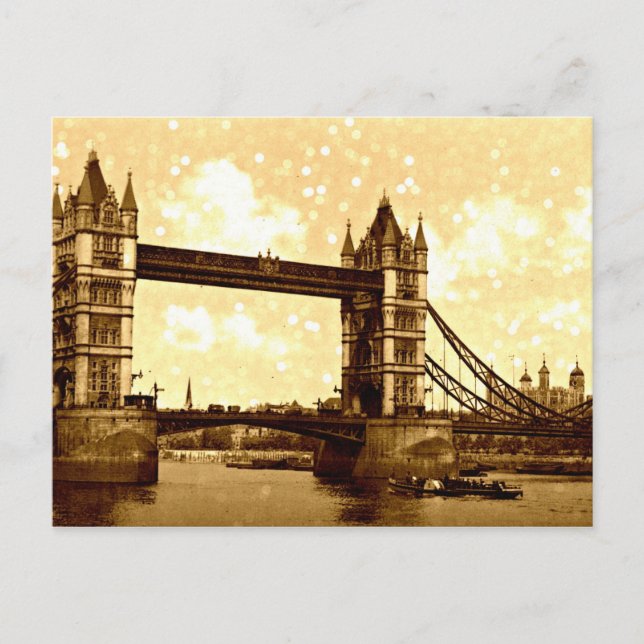 Tower Bridge London 1900 Postcard (Front)