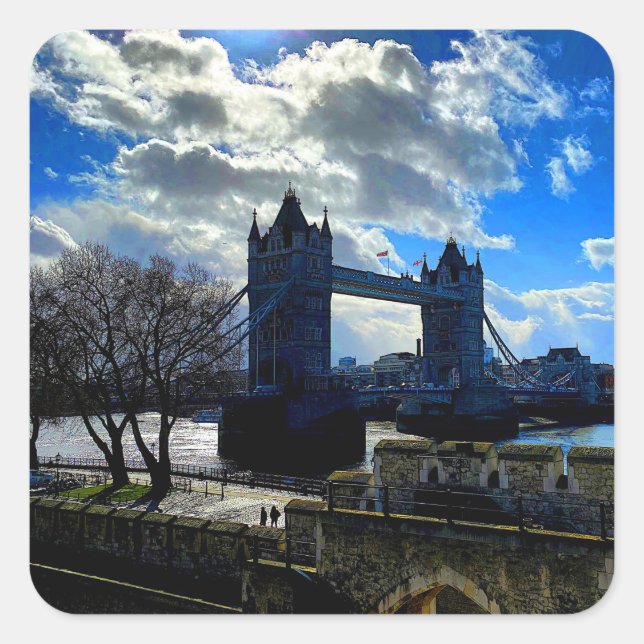 Tower Bridge, London #1 Stickers (Front)
