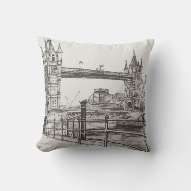 Tower Bridge London 2006 Cushion (Front)