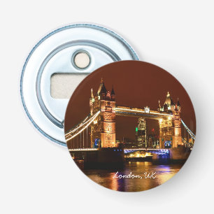Tower Bridge, London at Night, England (UK) Bottle Opener