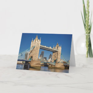 Tower Bridge London Blank Greeting Card