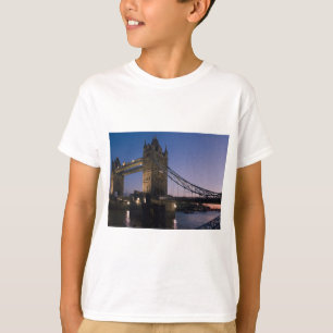 Tower Bridge London England Water Night City T-Shirt
