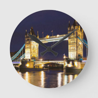 Tower Bridge London Round Clock