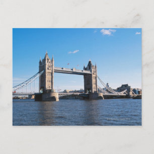 Tower Bridge on the Thames River Postcard