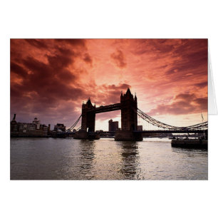 Tower Bridge Red Sky