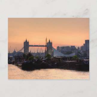 Tower Bridge Sunset Postcard