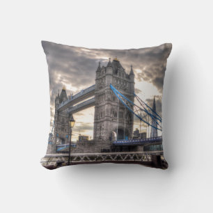 Tower Bridge & The Shard, London, England Cushion