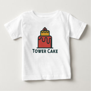 Tower Cake Adorable Baby Fine Jersey T-Shirt