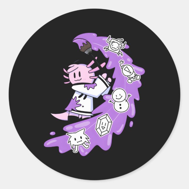 Tower Heroes Stella Classic Round Sticker (Front)