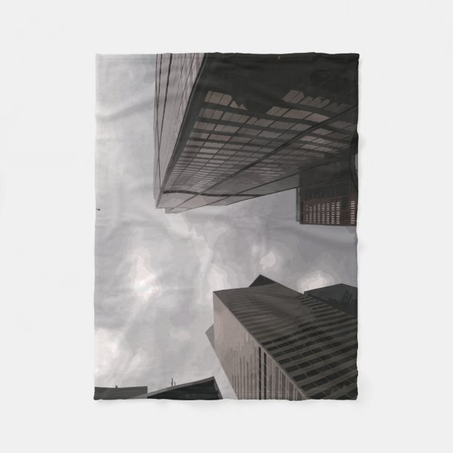 Tower in the city. fleece blanket (Front)