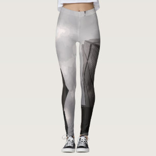Tower in the city. leggings