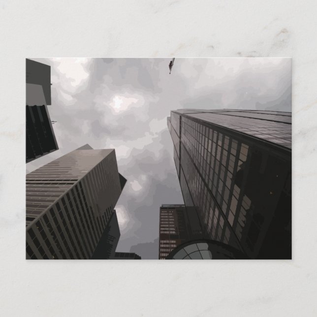 Tower in the city. postcard (Front)