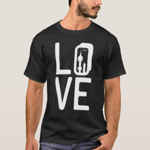Tower Love Air Traffic Control Controller Aviation T-Shirt