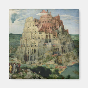 Tower of Babel, 1563 (oil on panel) Magnet