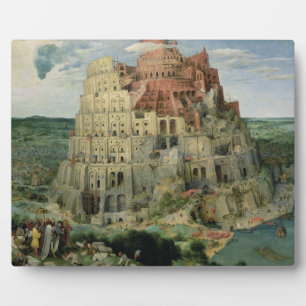 Tower of Babel, 1563 (oil on panel) Plaque