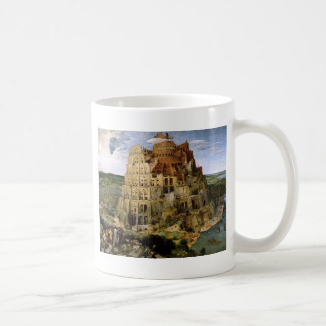 Tower of Babel by Brueghel Coffee Mug (Right)