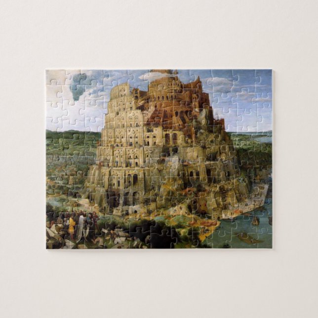 Tower of Babel by Brueghel Jigsaw Puzzle (Horizontal)
