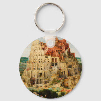 Tower of Babel by Peter Bruegel the Elder Key Ring