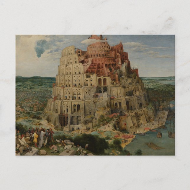 Tower of Babel by Peter Bruegel the Elder Postcard (Front)