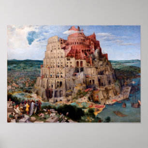 Tower of Babel, Pieter Bruegel the Elder, 1563 Poster