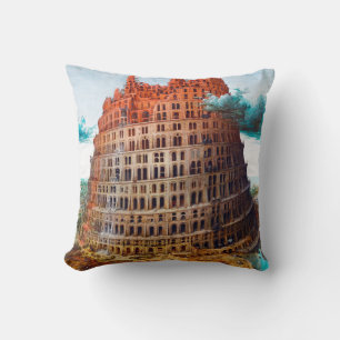 Tower of Babel, Pieter Bruegel the Elder Cushion