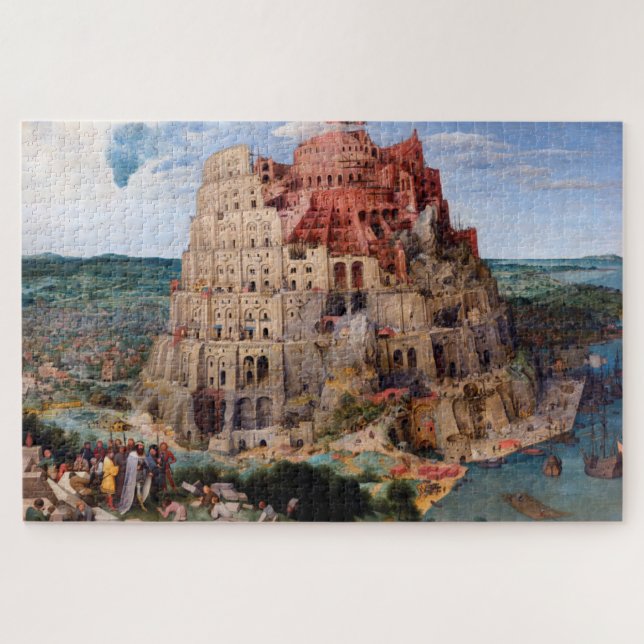 Tower of Babel, Pieter Bruegel the Elder Jigsaw Puzzle (Horizontal)