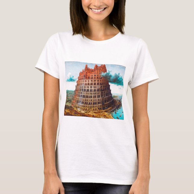 Tower of Babel, Pieter Bruegel the Elder T-Shirt (Front)