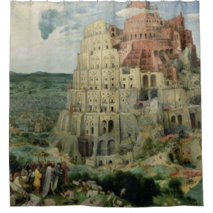 Tower of Babel Shower Curtain