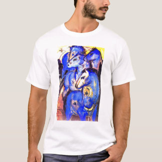 Tower of Blue Horses by Franz Marc T-Shirt