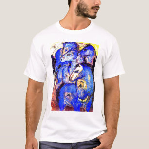 Tower of Blue Horses by Franz Marc T-Shirt