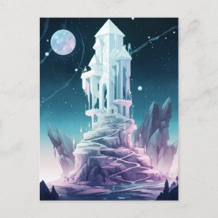 Tower of Crystal Fantasy Art Postcard