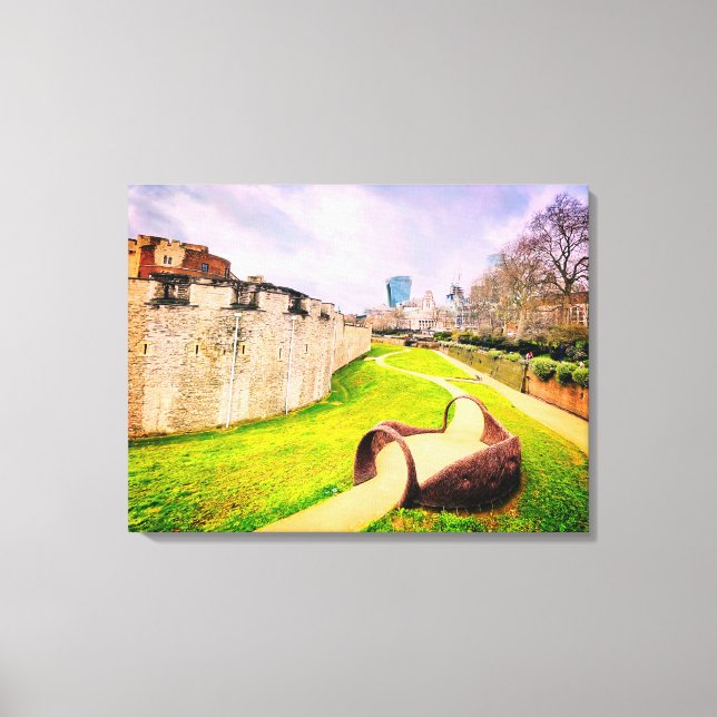Tower of London art Canvas Print (Front)