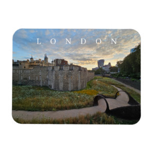 Tower of London at sunset fridge magnet