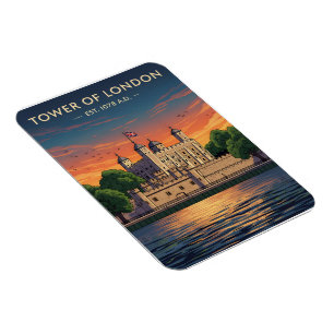 Tower of London at sunset Magnet