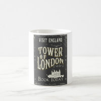 Tower of london England vintage poster