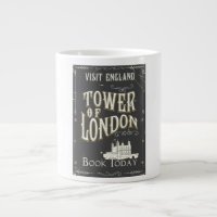 Tower of london England vintage poster