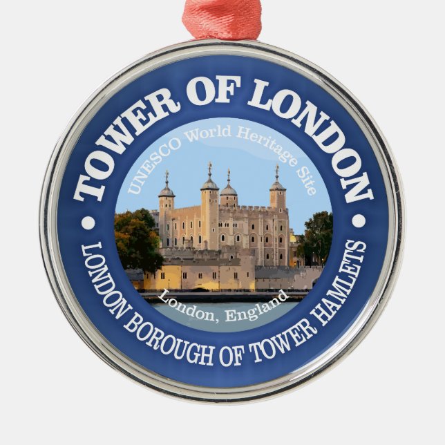 Tower of London  Metal Tree Decoration (Front)