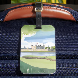 Tower of London   UK Watercolor Landscape Luggage Tag