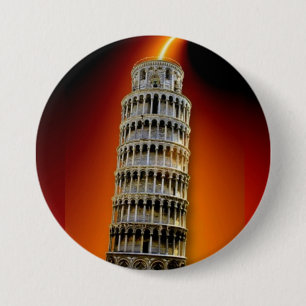Tower of Pisa 7.5 Cm Round Badge