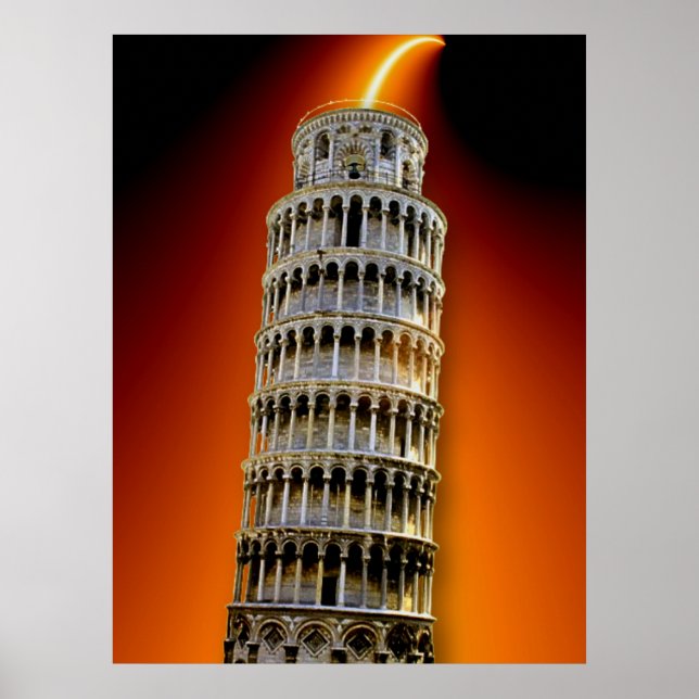 Tower of Pisa Energy Poster (Front)
