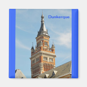 tower of Town Hall of Dunkerque Magnet