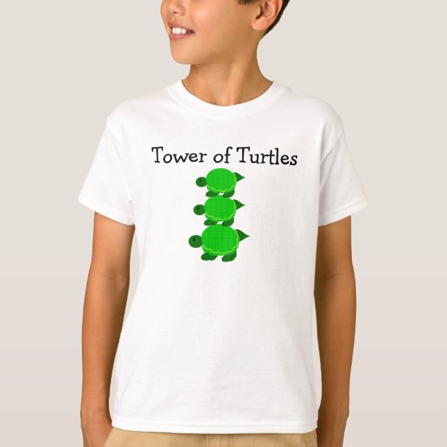 Tower of Turtles T-Shirt (Front)