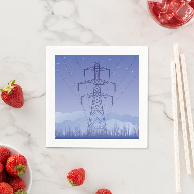 Tower Power Line Paper Napkins (Creator Uploaded)