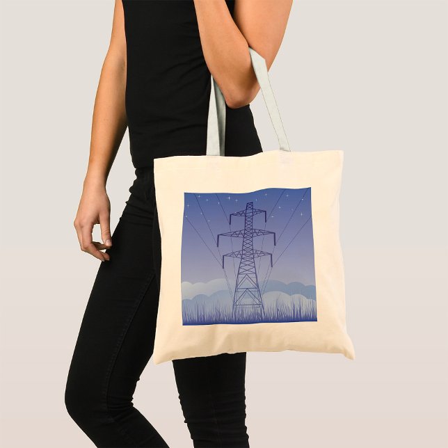 Tower Power Line Tote Bag (Creator Uploaded)