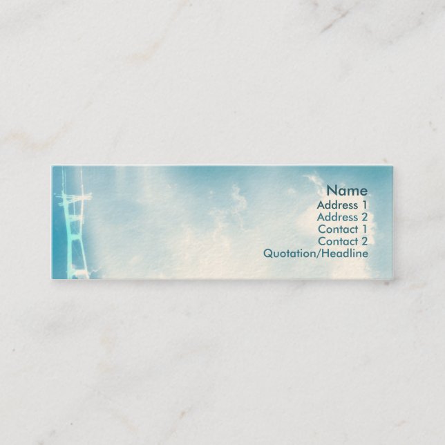 Tower - Skinny Mini Business Card (Front)