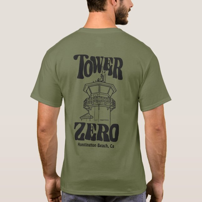 Tower Zero - Huntington Beach Pier  T-Shirt (Back)