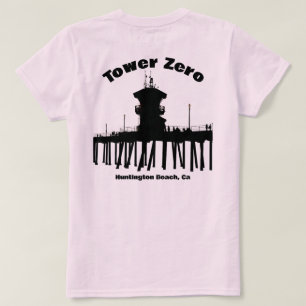 Tower Zero Silhouette - Huntington Beach Pier T-Shirt